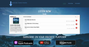 Avatar State Radio front page